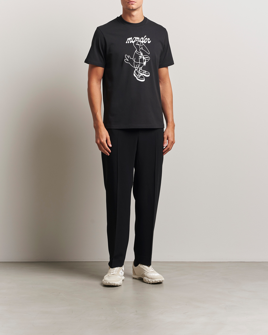 Uomini | T-shirt | Moncler | Printed T-Shirt Black