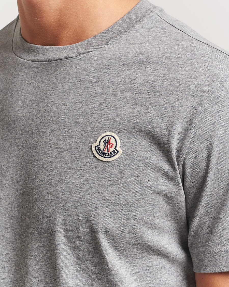 Uomini | T-shirt | Moncler | 3-Pack Logo T-Shirt Grey/White/Black