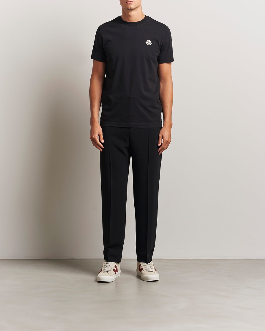 Uomini | T-shirt | Moncler | 3-Pack Logo T-Shirt Black