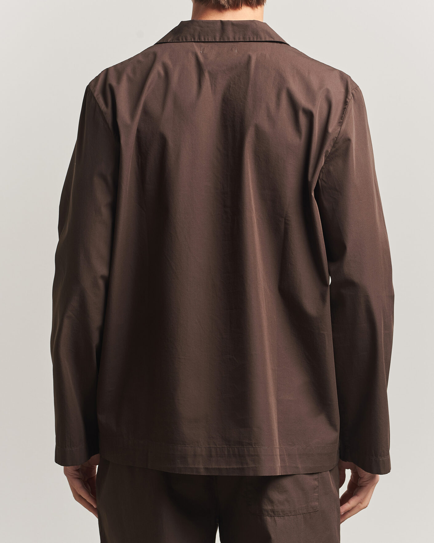 Uomini | Accappatoi & Pigiami | Tekla | Poplin Pyjama Shirt Coffee
