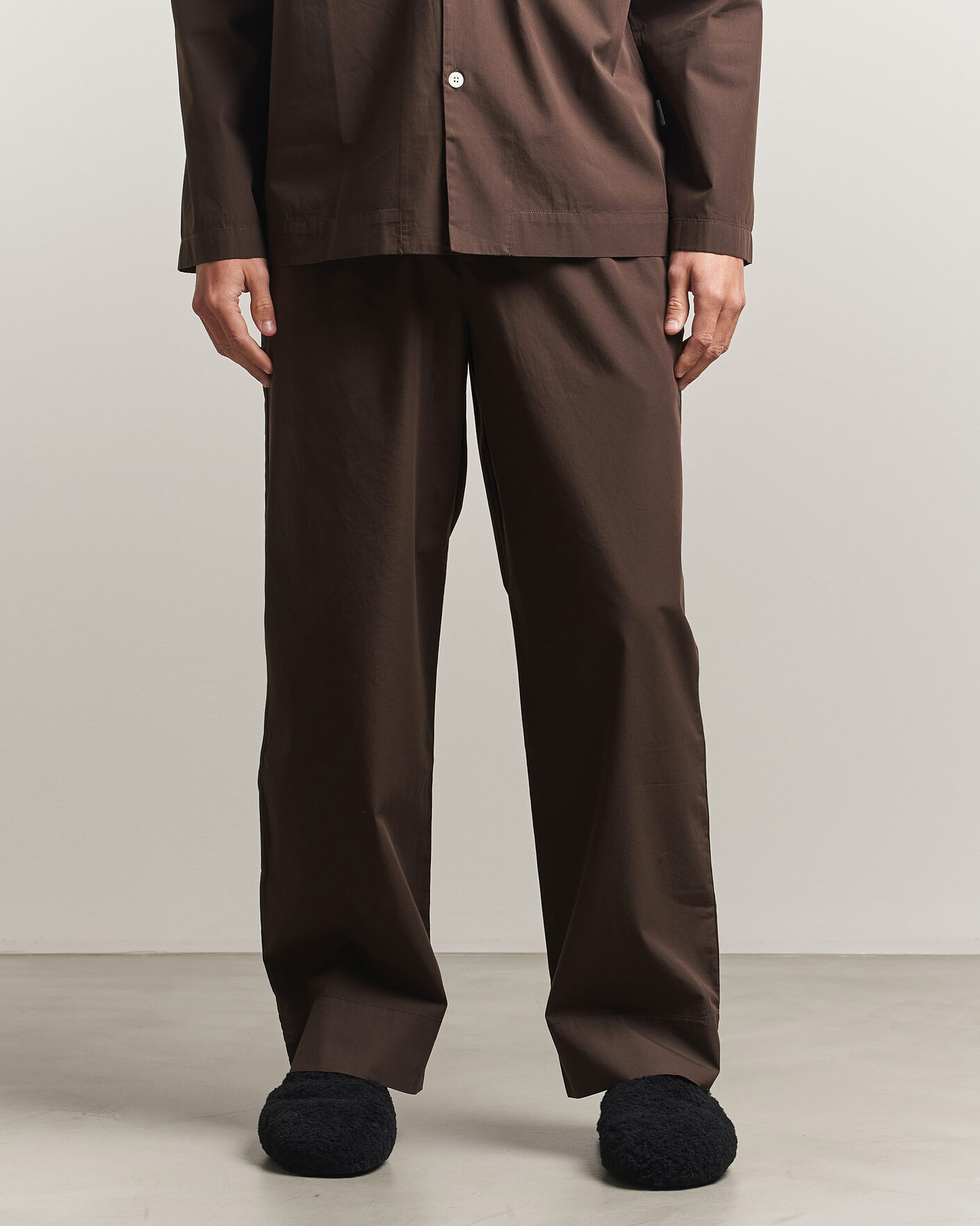 Uomini | Accappatoi & Pigiami | Tekla | Poplin Pyjama Pants Coffee