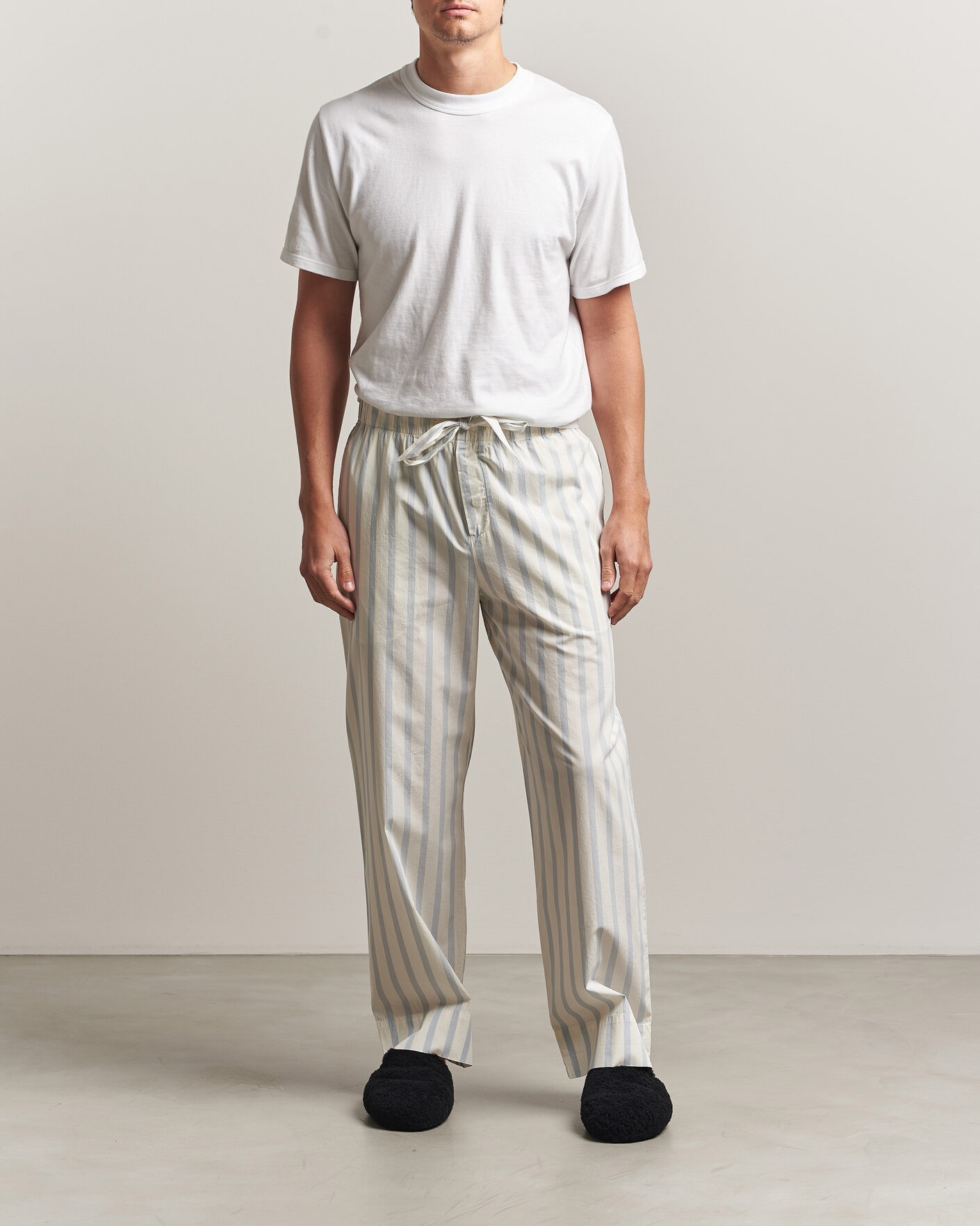 Uomini | Accappatoi & Pigiami | Tekla | Poplin Pyjama Pants Needle Stripes