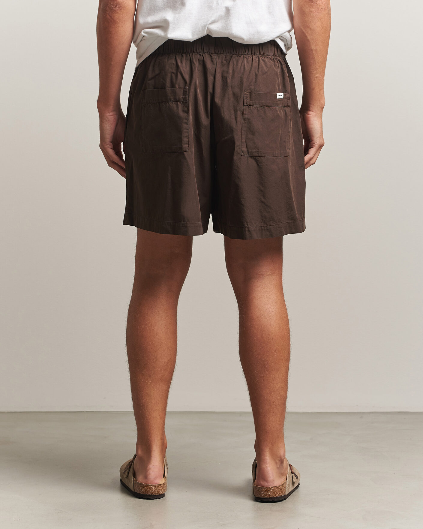 Uomini | Accappatoi & Pigiami | Tekla | Poplin Pyjama Shorts Coffee