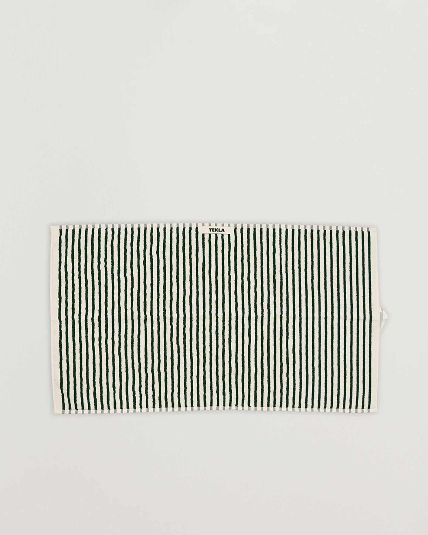 Uomini | Tessuti | Tekla | Organic Terry Hand Towel Racing Green Stripes