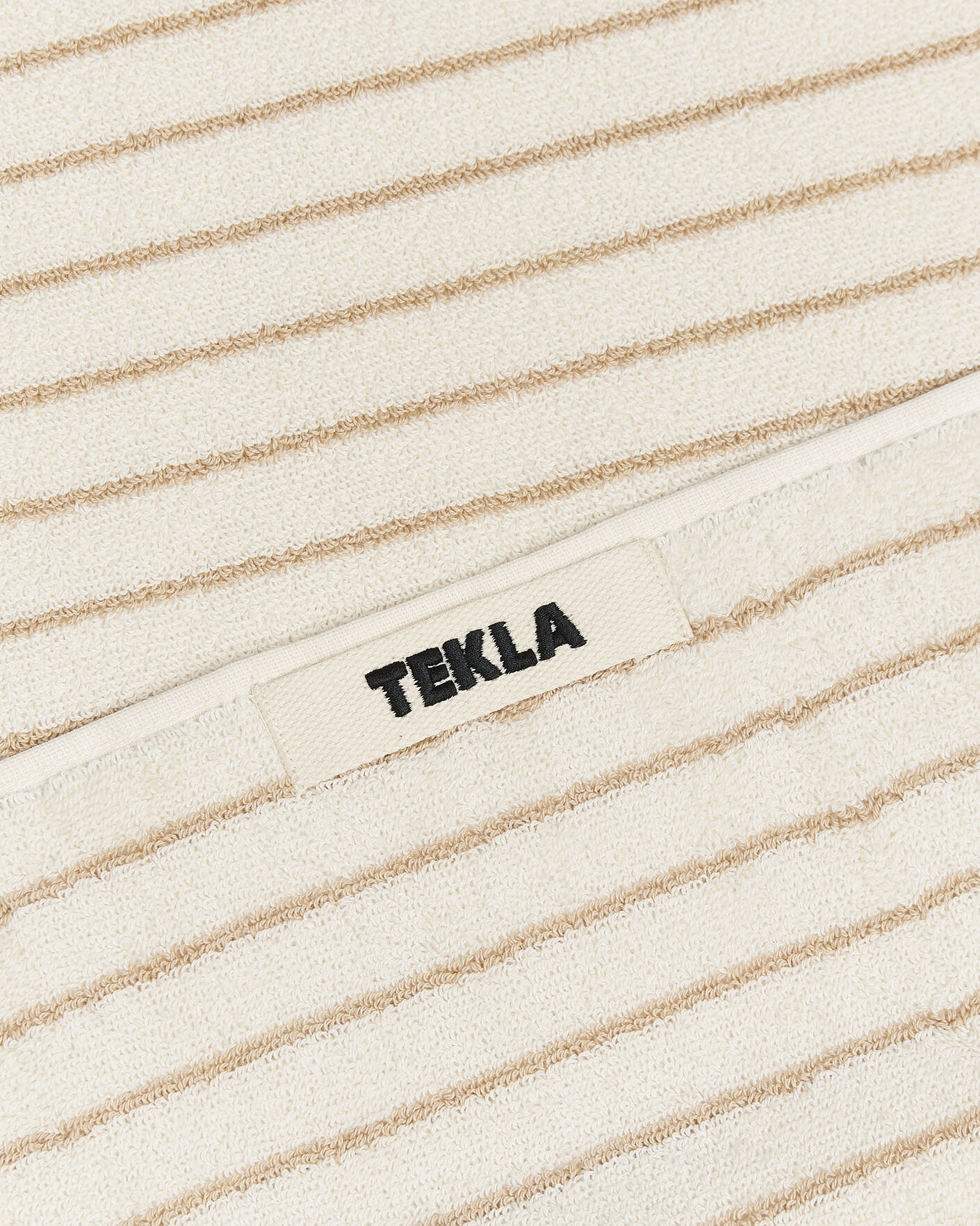 Uomini | Tessuti | Tekla | Organic Terry Hand Towel Sienna Stripes