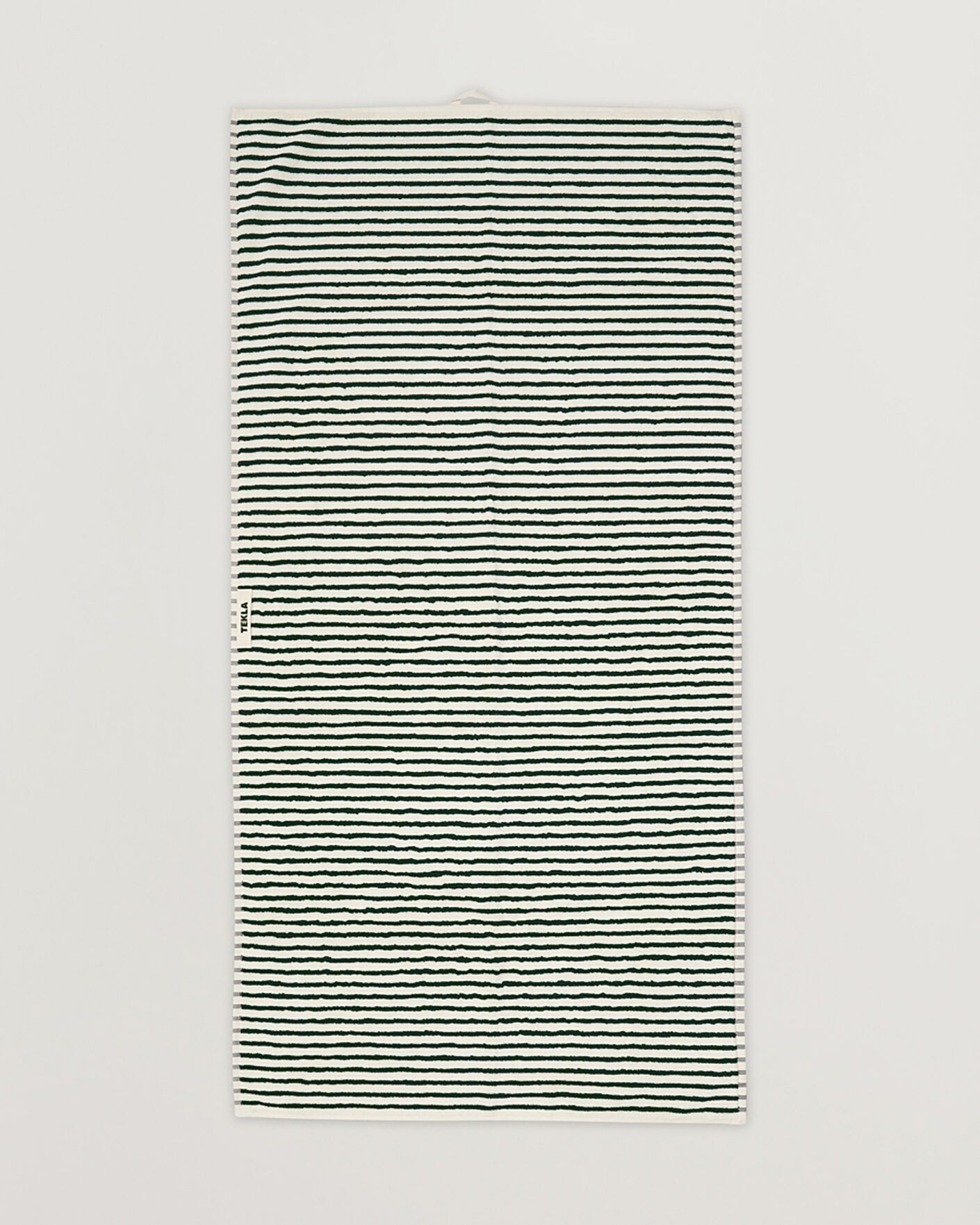 Uomini | Tessuti | Tekla | Organic Terry Bath Towel Racing Green Stripes