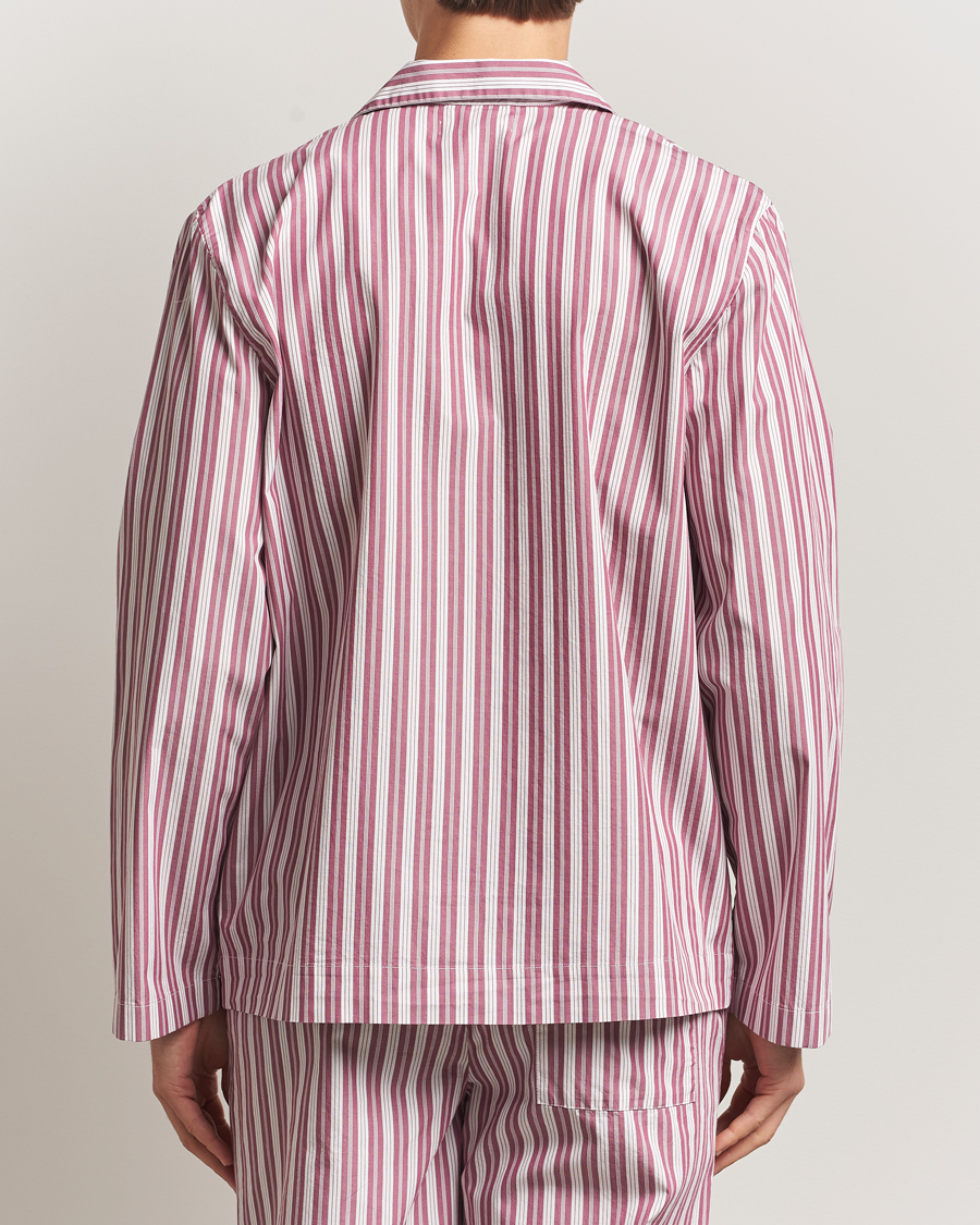 Uomini | Accappatoi & Pigiami | Tekla | Poplin Pyjama Shirt Rhubarb Stripes