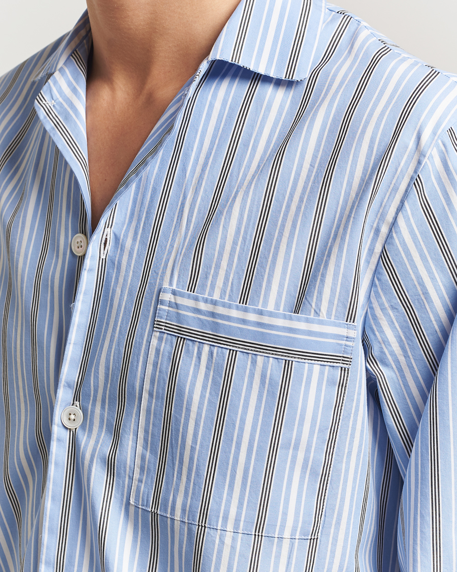 Uomini | Accappatoi & Pigiami | Tekla | Poplin Pyjama Shirt Stave Stripes