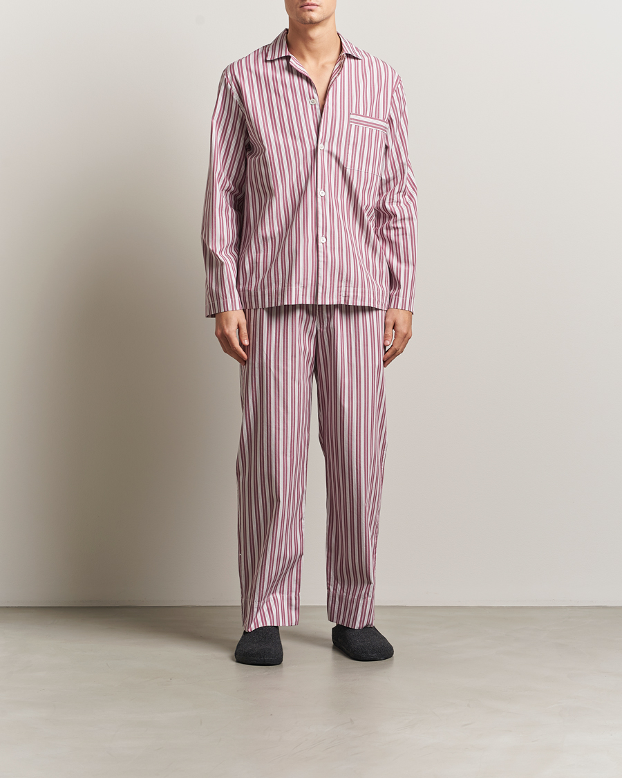 Uomini | Accappatoi & Pigiami | Tekla | Poplin Pyjama Pants Rhubarb Stripes