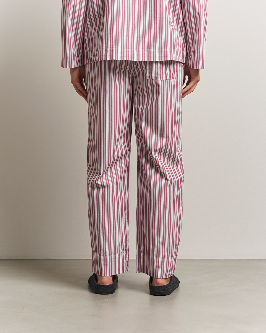 Uomini | Accappatoi & Pigiami | Tekla | Poplin Pyjama Pants Rhubarb Stripes