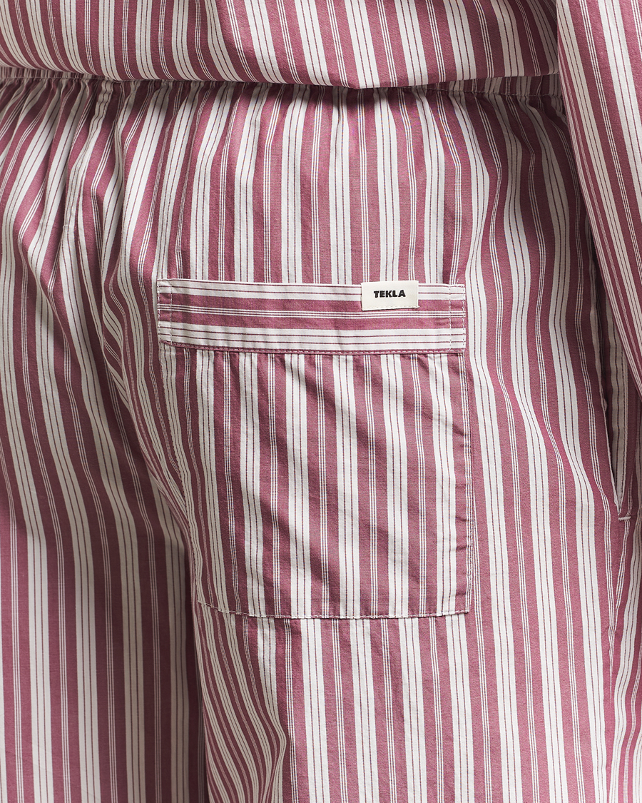 Uomini | Accappatoi & Pigiami | Tekla | Poplin Pyjama Pants Rhubarb Stripes