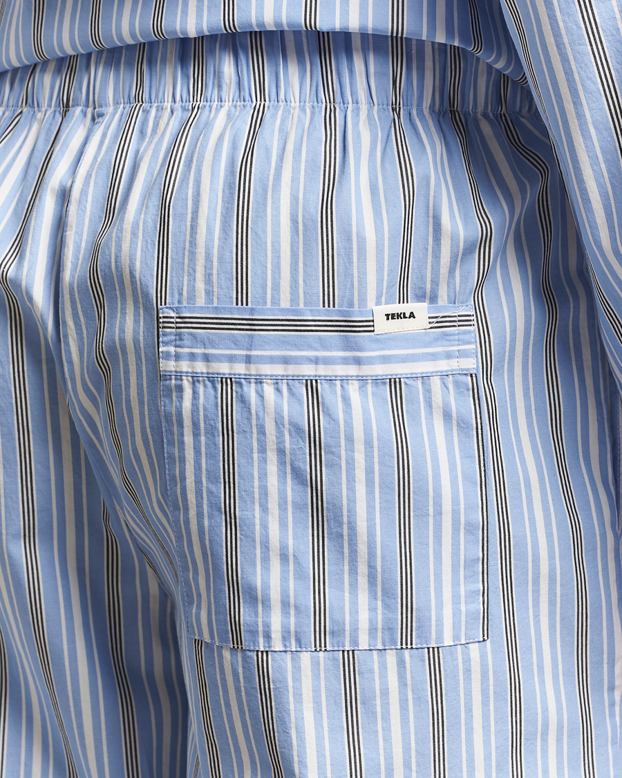 Uomini | Accappatoi & Pigiami | Tekla | Poplin Pyjama Pants Stave Stripes