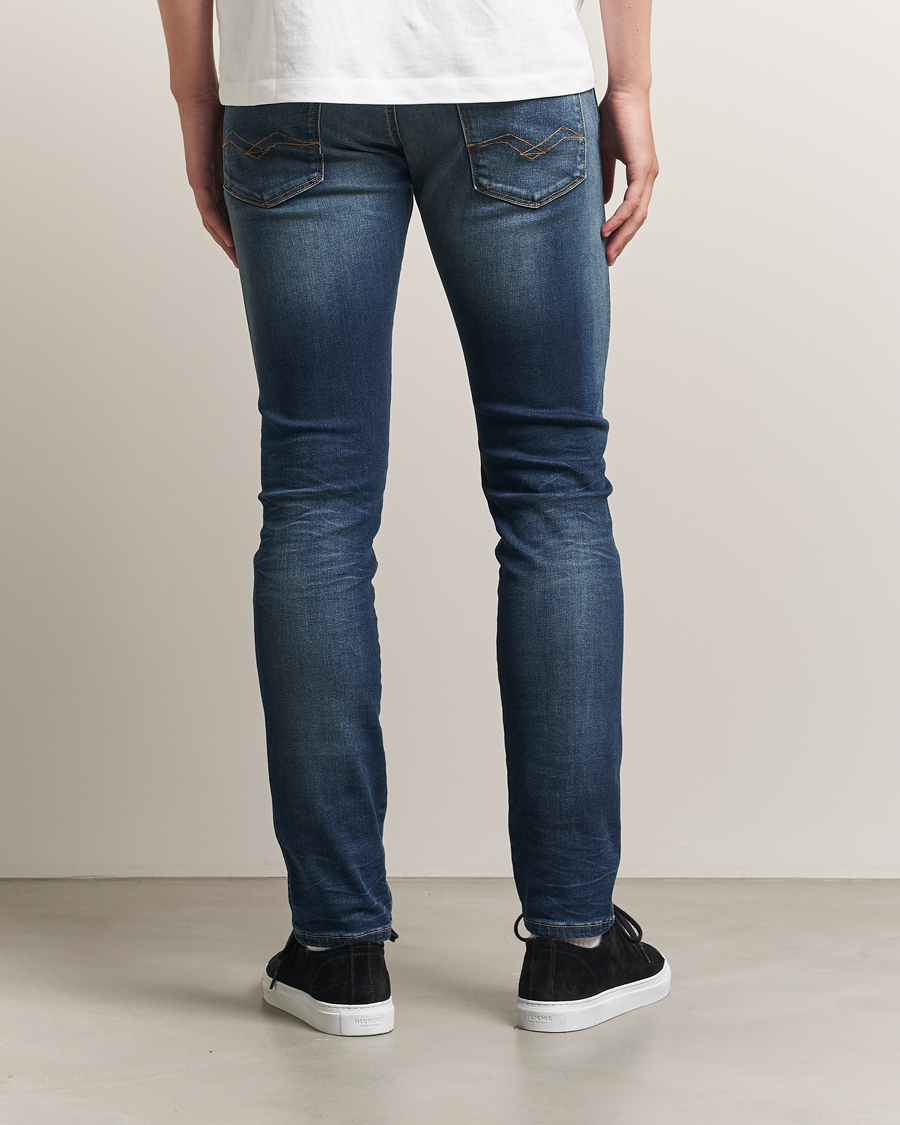 Uomini | Pantaloni | Replay | Anbass Hyperflex Dust Jeans Dark Blue