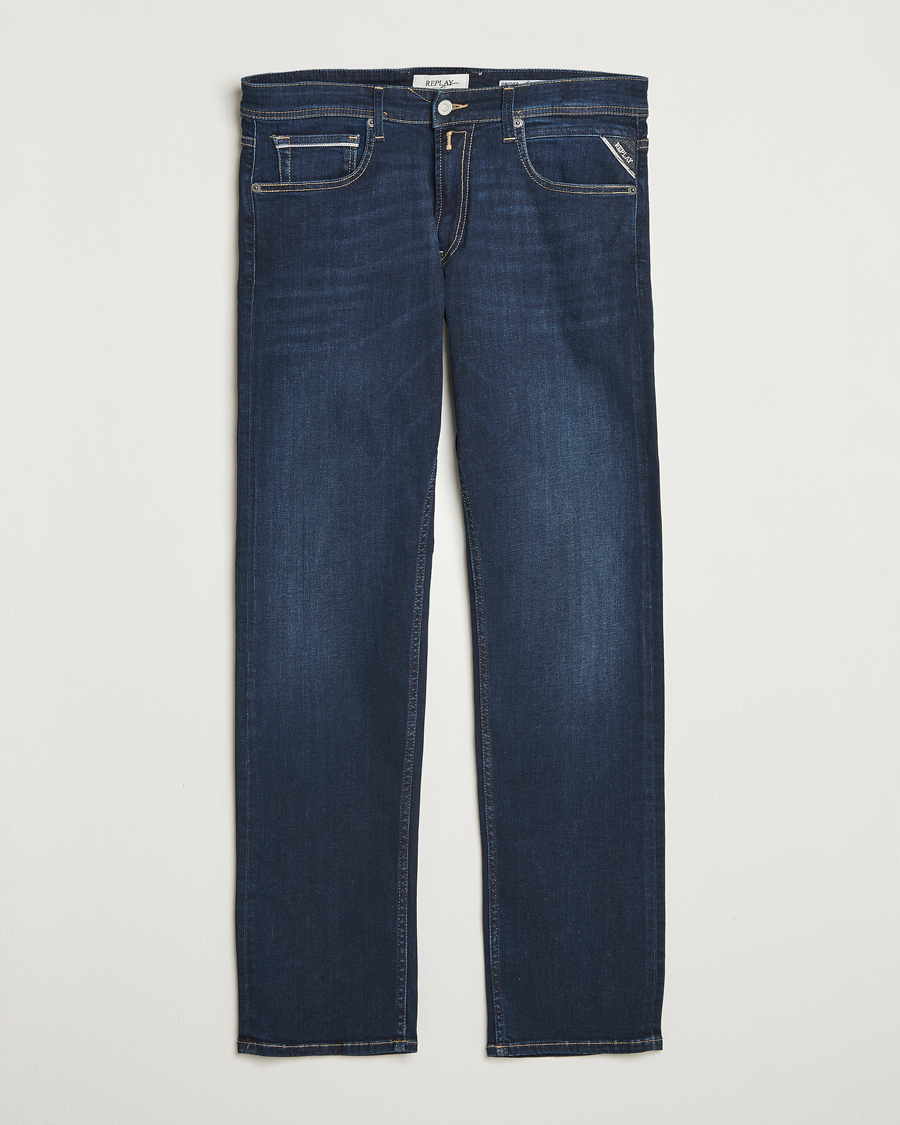 Uomini | Jeans | Replay | Grover Powerstretch Jeans Dark Blue