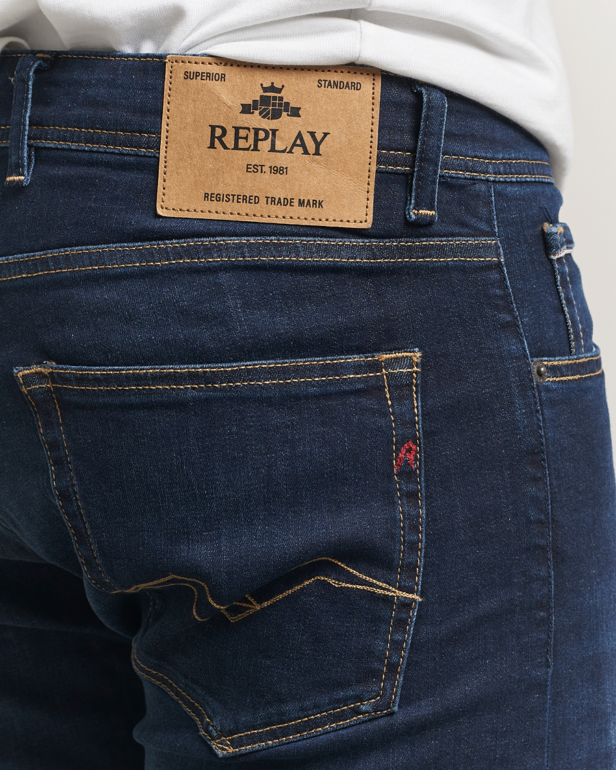 Uomini | Jeans | Replay | Grover Powerstretch Jeans Dark Blue