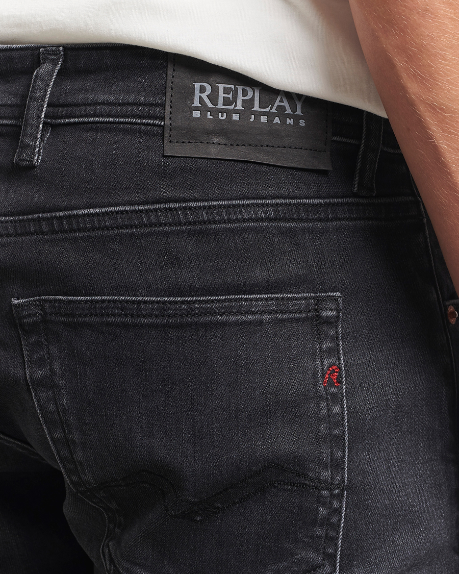 Uomini | Jeans | Replay | Grover Super Stretch DNA Jeans Washed Black