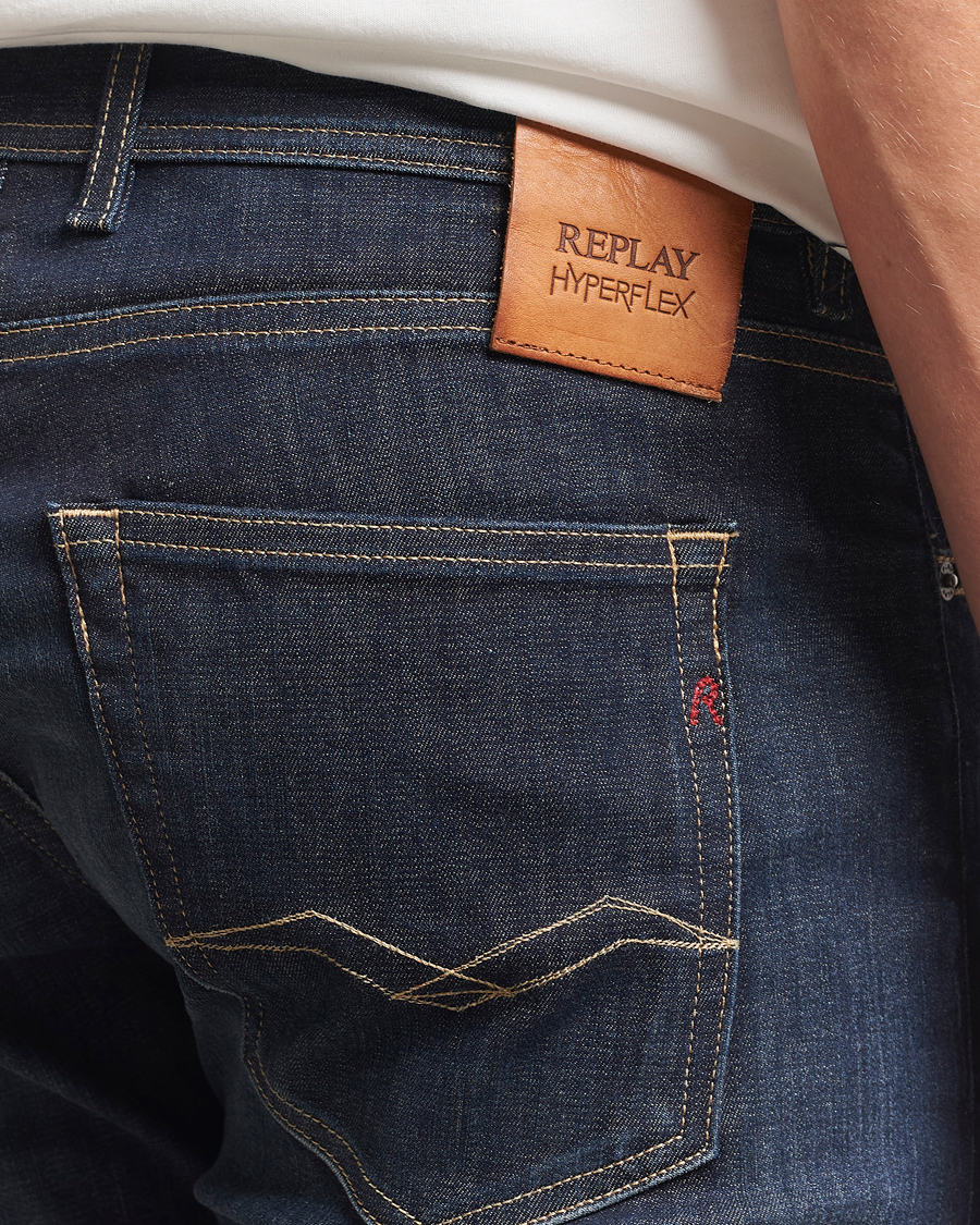 Uomini | Jeans | Replay | Grover Hyperflex Jeans Dark Blue