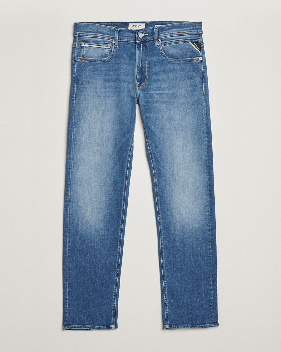 Uomini | Jeans | Replay | Grover Hyperflex Original Jeans Medium Blue