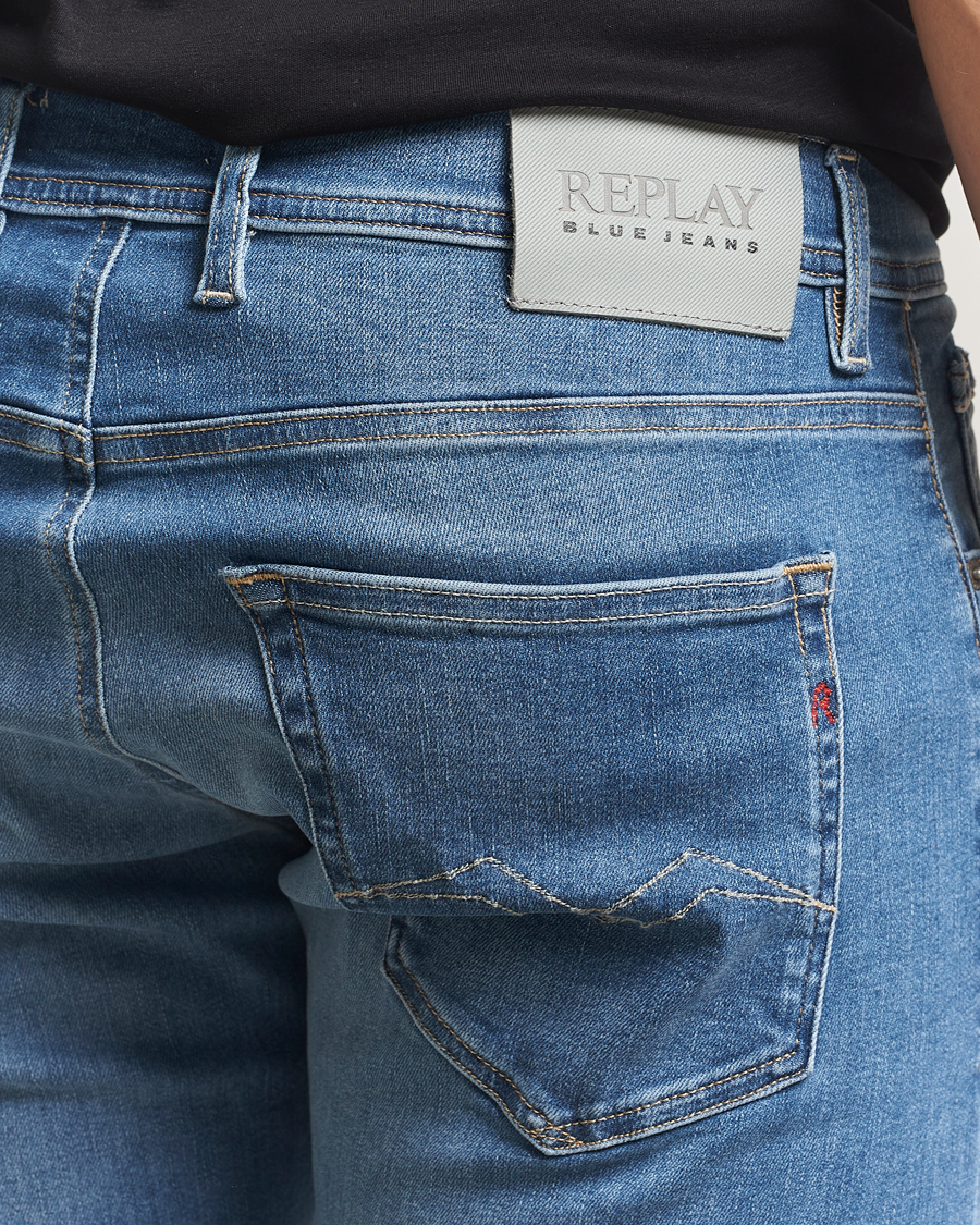 Uomini | Jeans | Replay | Grover Hyperflex Original Jeans Medium Blue