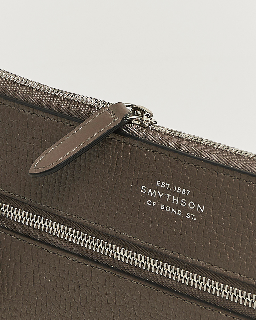 Uomini | Borse | Smythson | Ludlow Flat Organiser Pouch Dark Taupe