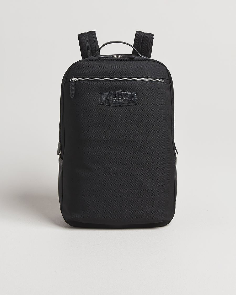 Uomini | Borse | Smythson | Canvas Norton Backpack Black