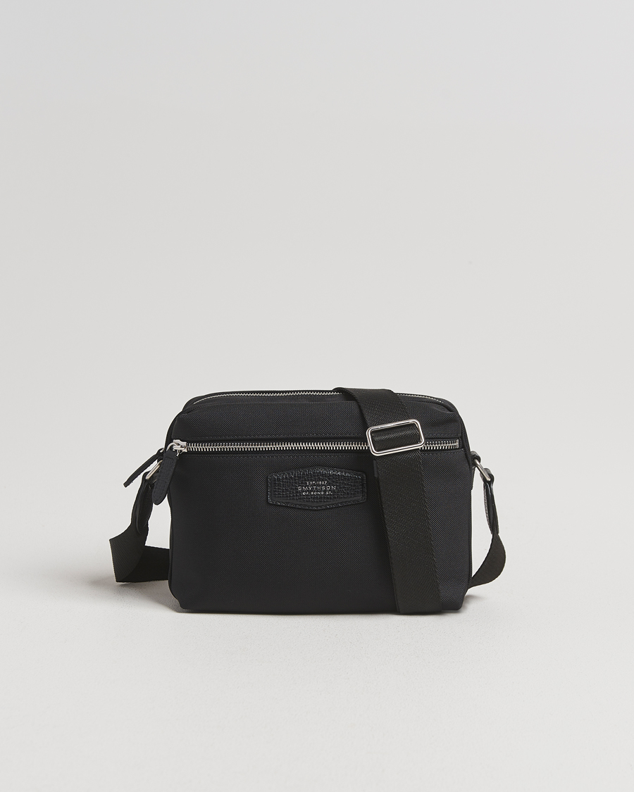 Uomini | Borse | Smythson | Canvas Norton Crossbody Bag Black
