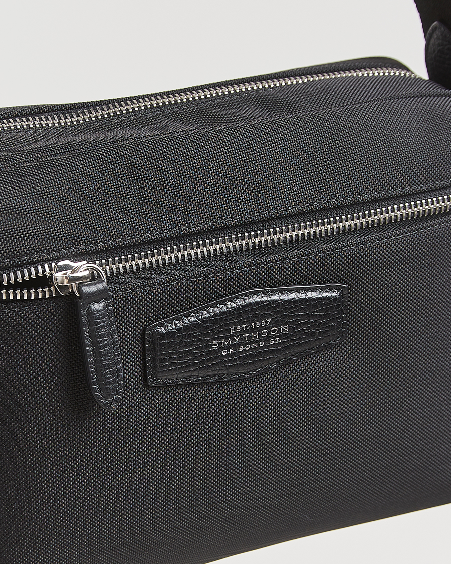 Uomini | Borse | Smythson | Canvas Norton Crossbody Bag Black