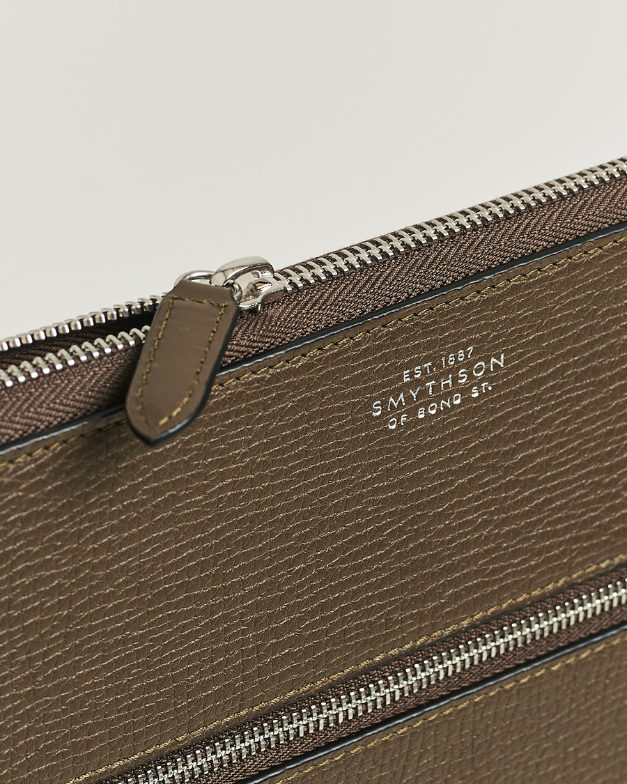 Uomini | Borse | Smythson | Ludlow Small Laptop Case With Dark Olive