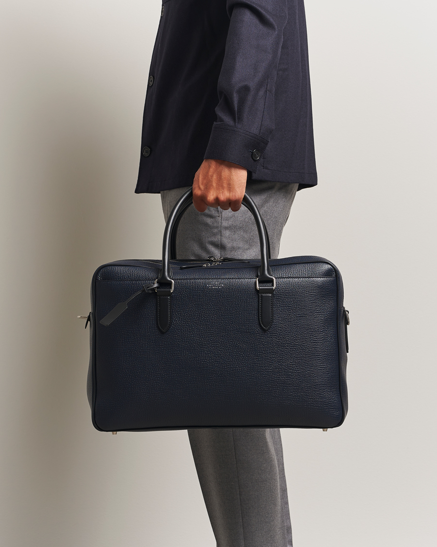 Uomini | Borse | Smythson | Ludlow 48 Hours Travel Bag Navy