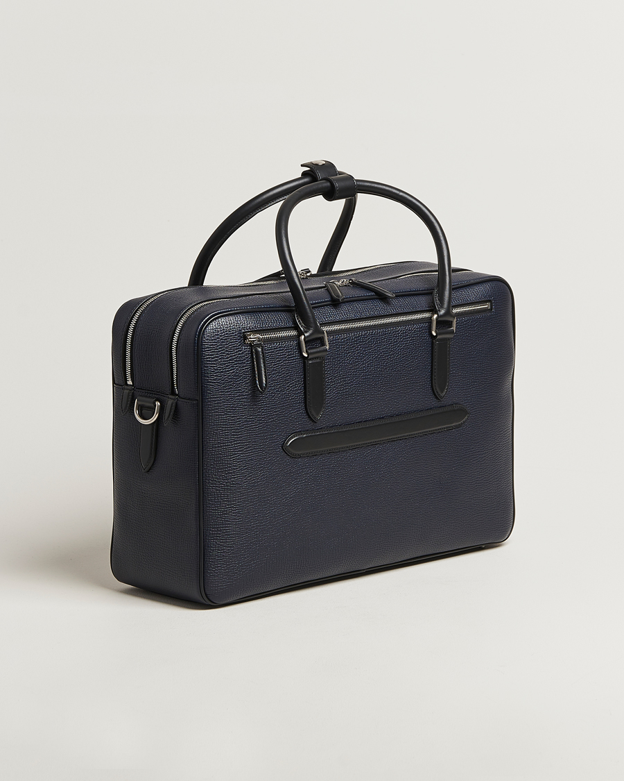 Uomini | Borse | Smythson | Ludlow 48 Hours Travel Bag Navy