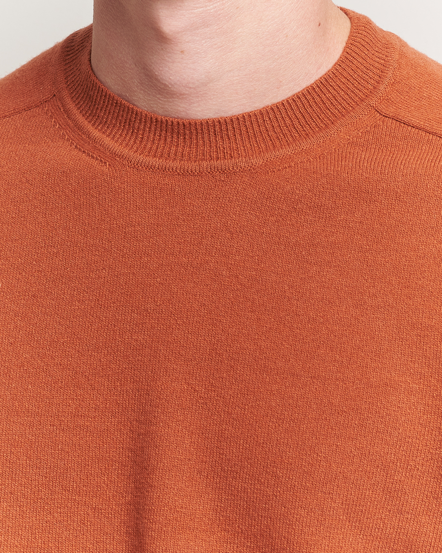 Uomini | Maglieria | Altea | Wool/Cashmere Crew Neck Pullover Orange