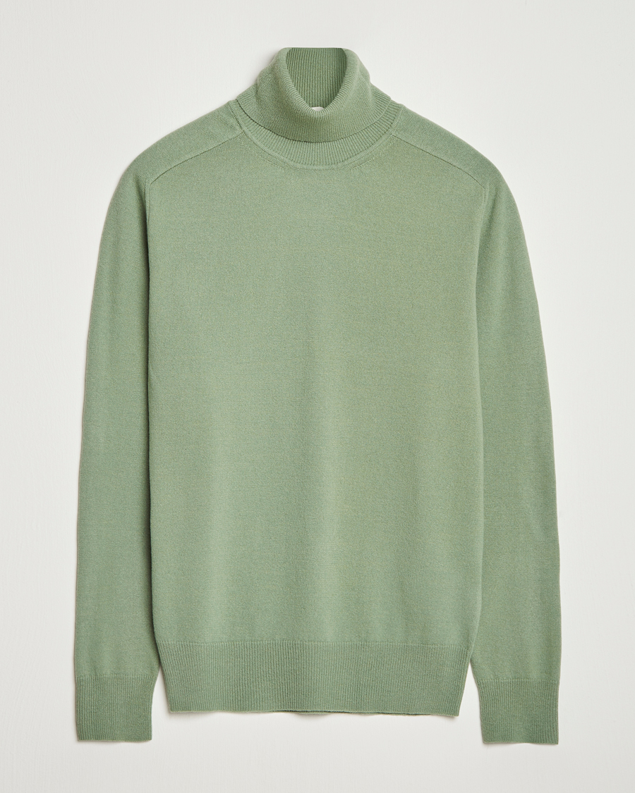 Uomini | Maglieria | Altea | Wool/Cashmere Rollneck Green