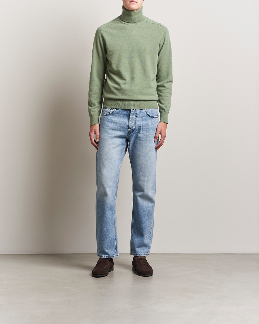 Uomini | Maglieria | Altea | Wool/Cashmere Rollneck Green