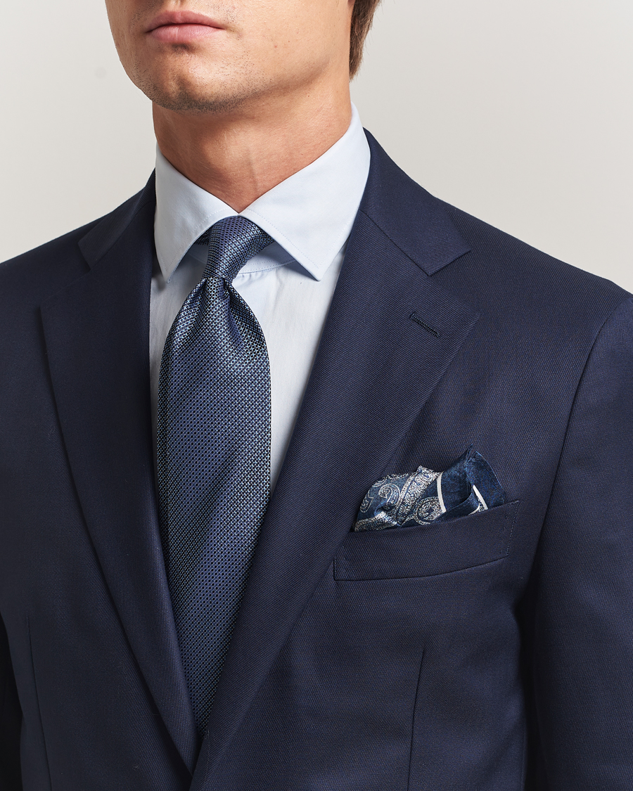 Uomini | Amanda Christensen Box Set Silk 8 cm Tie And Pocket Square Sky Blue | Amanda Christensen | Box Set Silk 8 cm Tie And Pocket Square Sky Blue