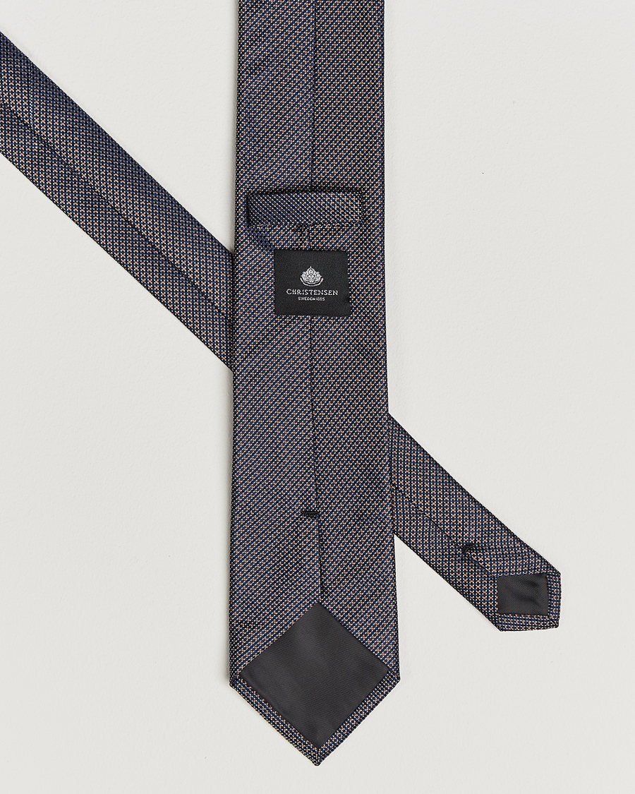 Uomini | Cravatte | Amanda Christensen | Box Set Silk 8 cm Tie And Pocket Square Brown