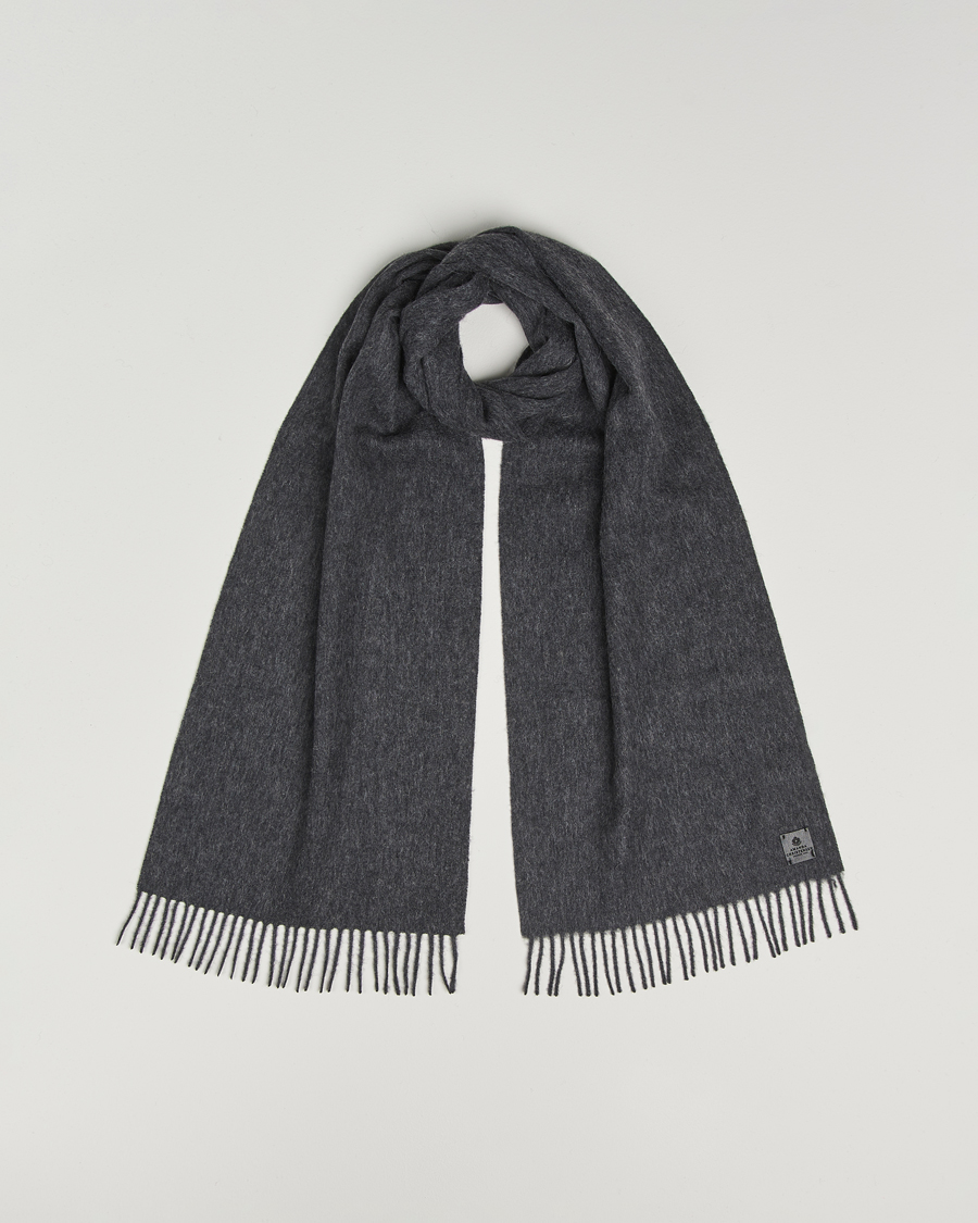 Uomini | Sciarpe | Amanda Christensen | Wool Scarf Dark Grey Melange