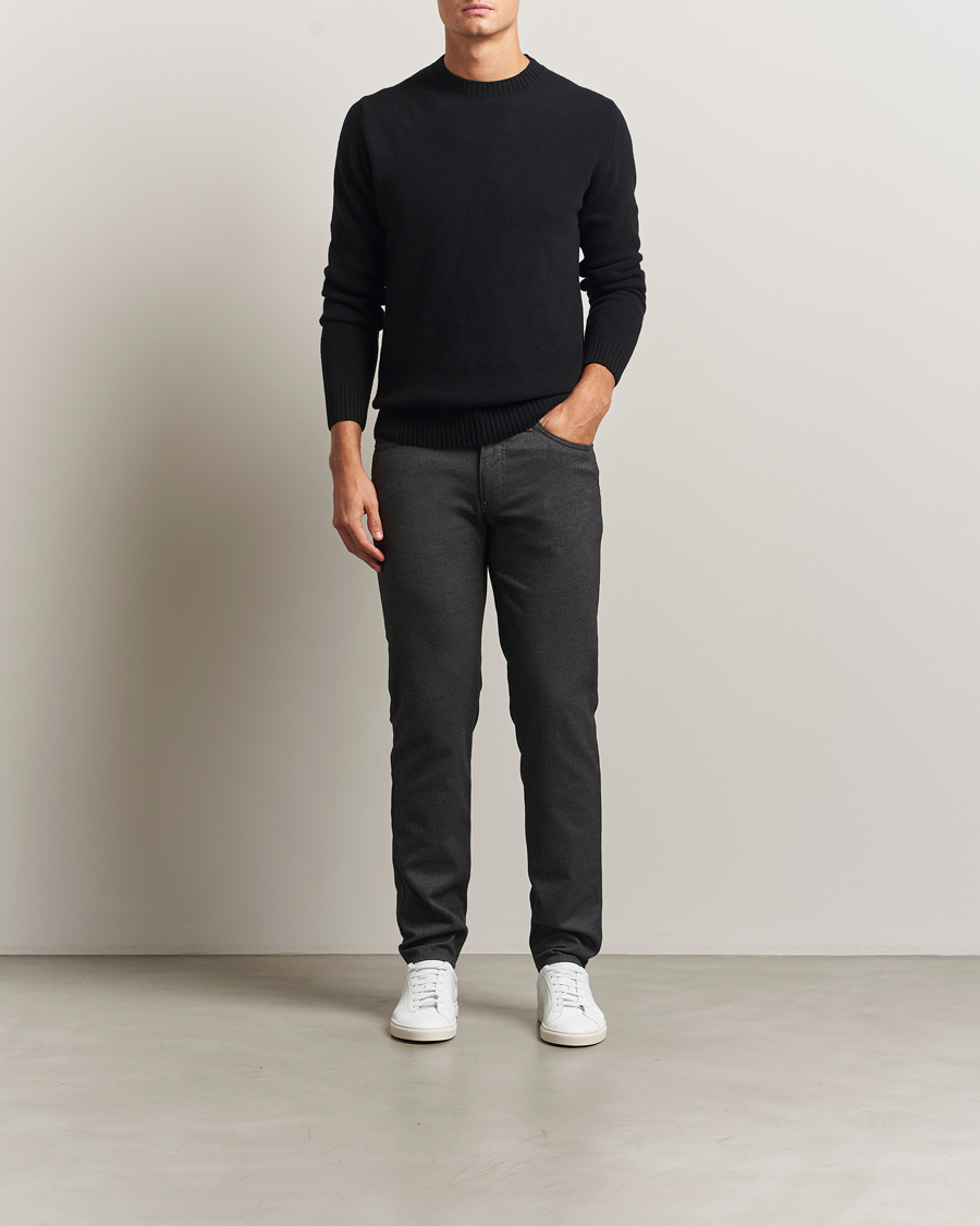 Uomini | Pantaloni | Brax | Cadiz Woo.Look 5-Pocket Pants Elephant Grey