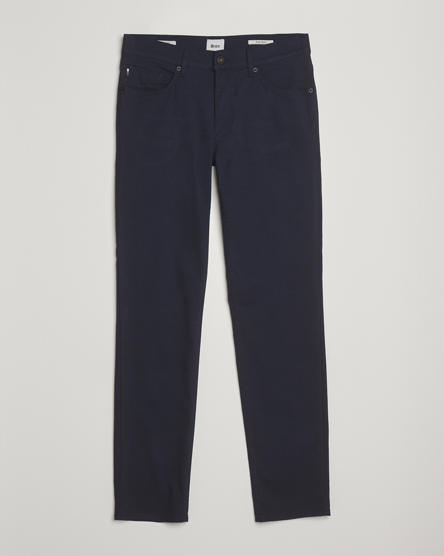 Uomini | Pantaloni | Brax | Cadiz Woo.Look 5-Pocket Pants Universe Blue