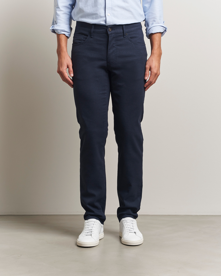 Uomini | Pantaloni | Brax | Cadiz Woo.Look 5-Pocket Pants Universe Blue
