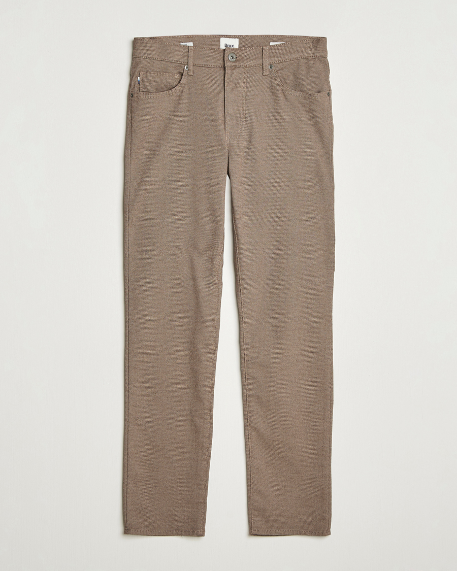 Uomini | Pantaloni | Brax | Cadiz Woo.Look 5-Pocket Pants Camel