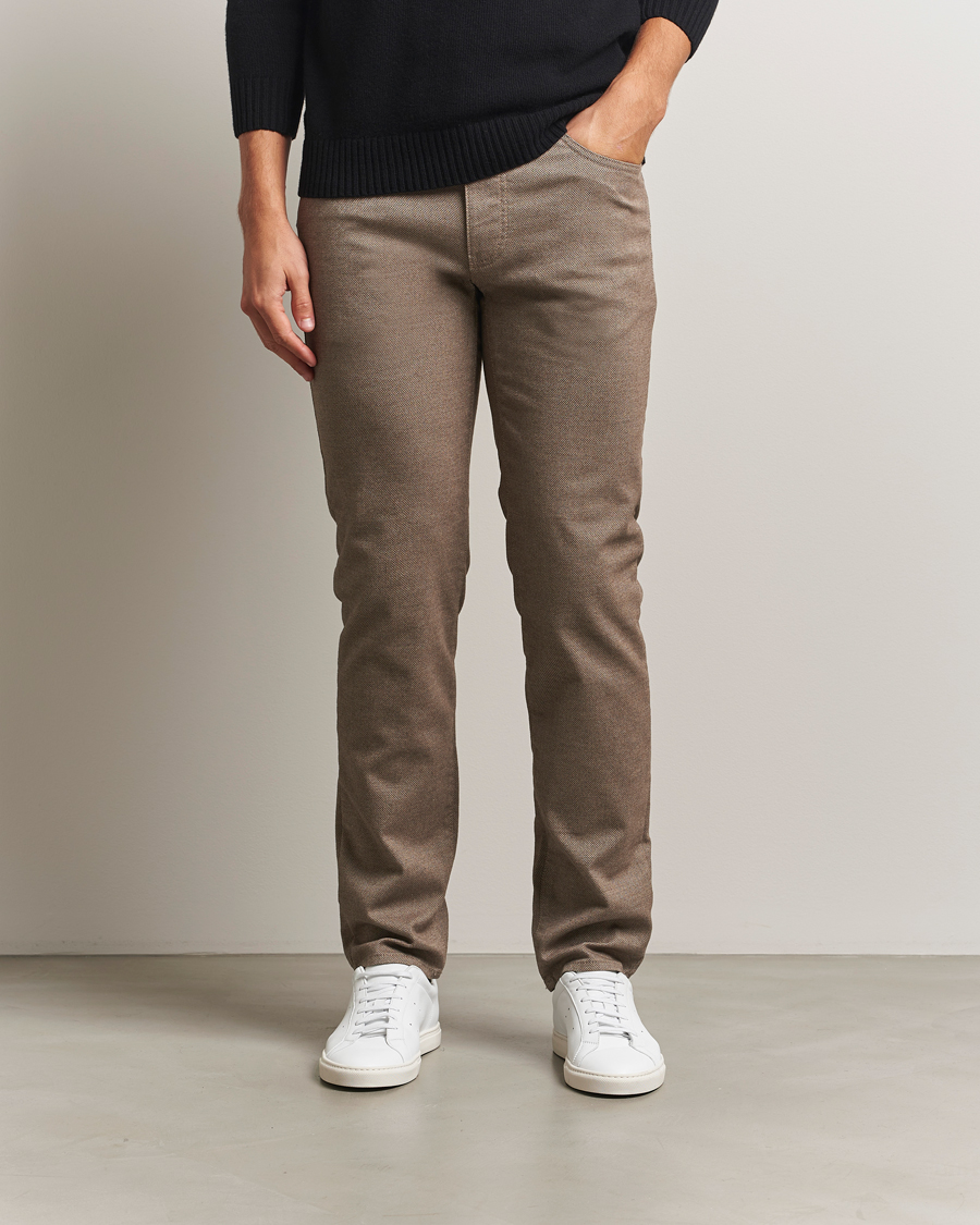 Uomini | Pantaloni | Brax | Cadiz Woo.Look 5-Pocket Pants Camel