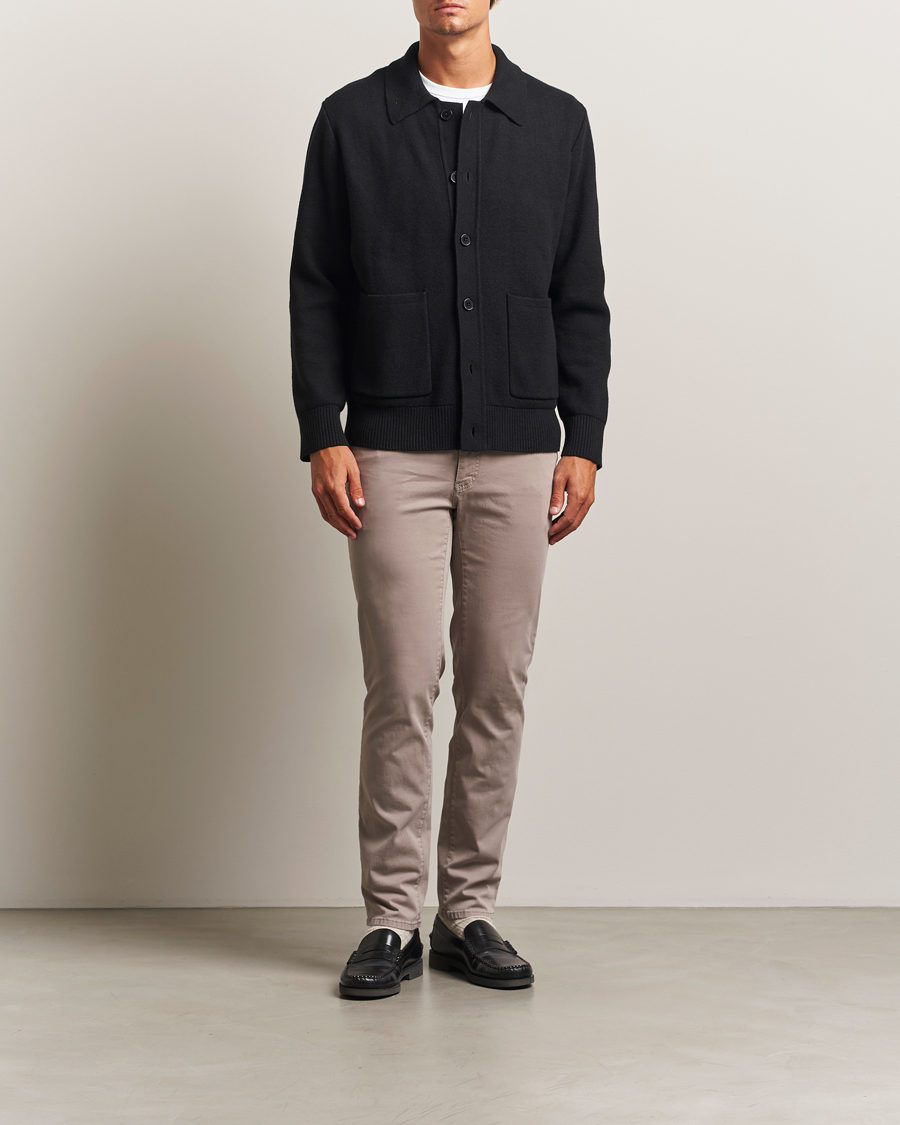 Uomini | Pantaloni | Brax | Cadiz Cotton Satin 5-Pocket Pants Stone