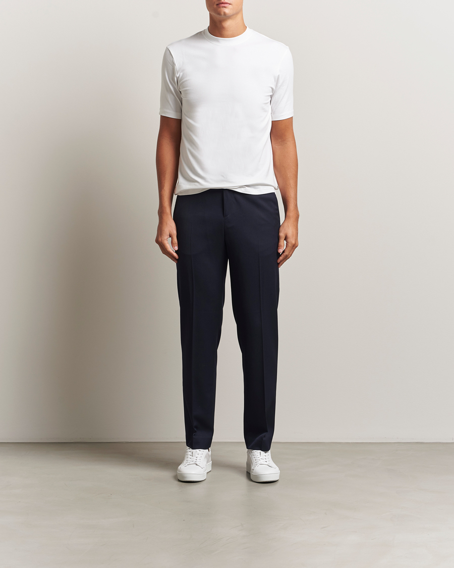 Uomini | T-shirt | Bread & Boxers | High Neck T-Shirt White