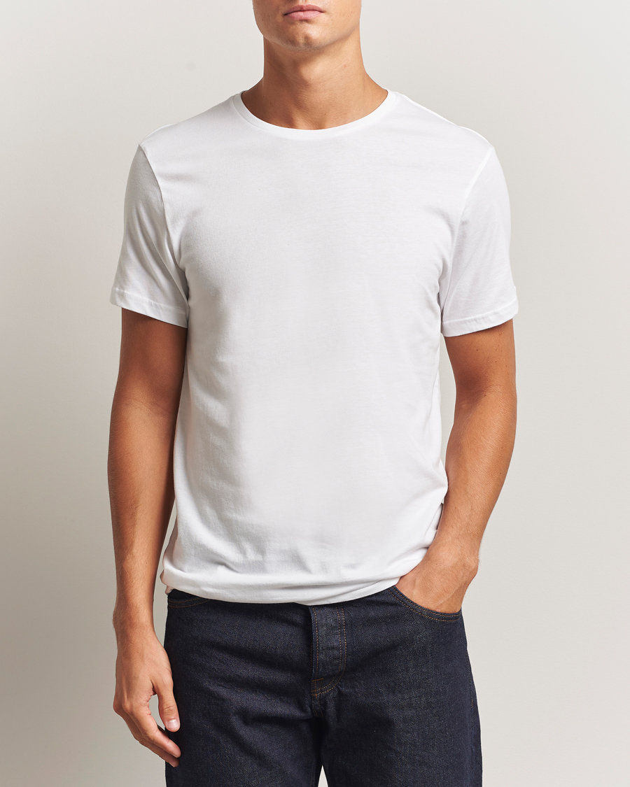 Uomini | T-shirt | Bread & Boxers | 2-Pack Lightweight Cotton T-Shirt White