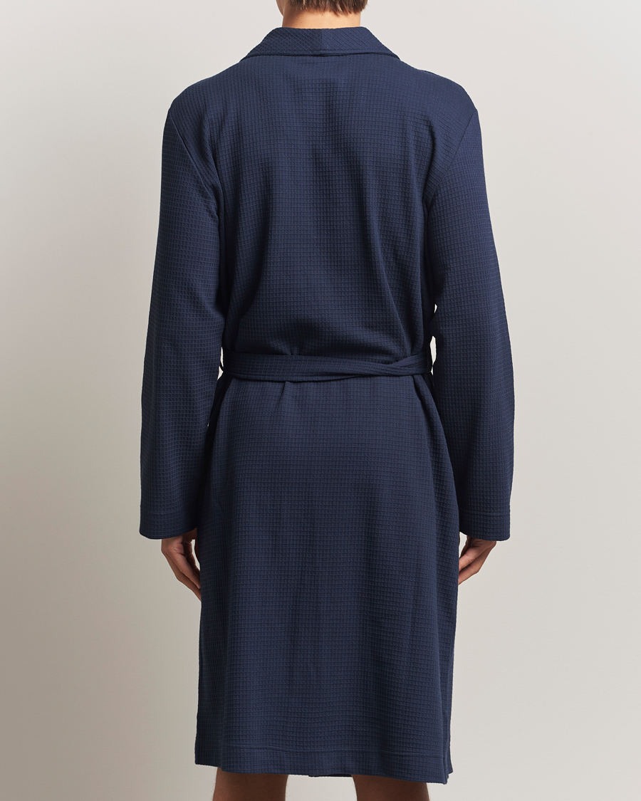 Uomini | Accappatoi & Pigiami | Bread & Boxers | Waffle Robe Navy Blue
