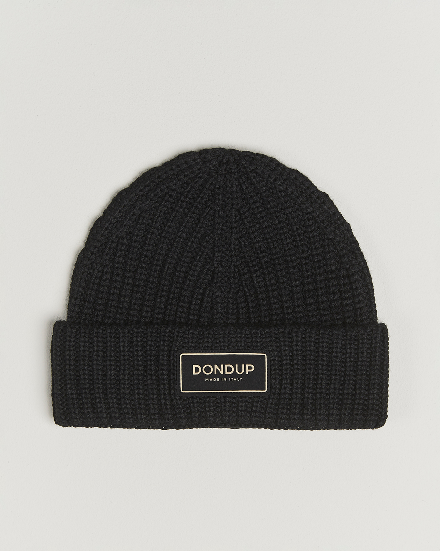 Uomini | Berretti | Dondup | Ribbed Beanie Black