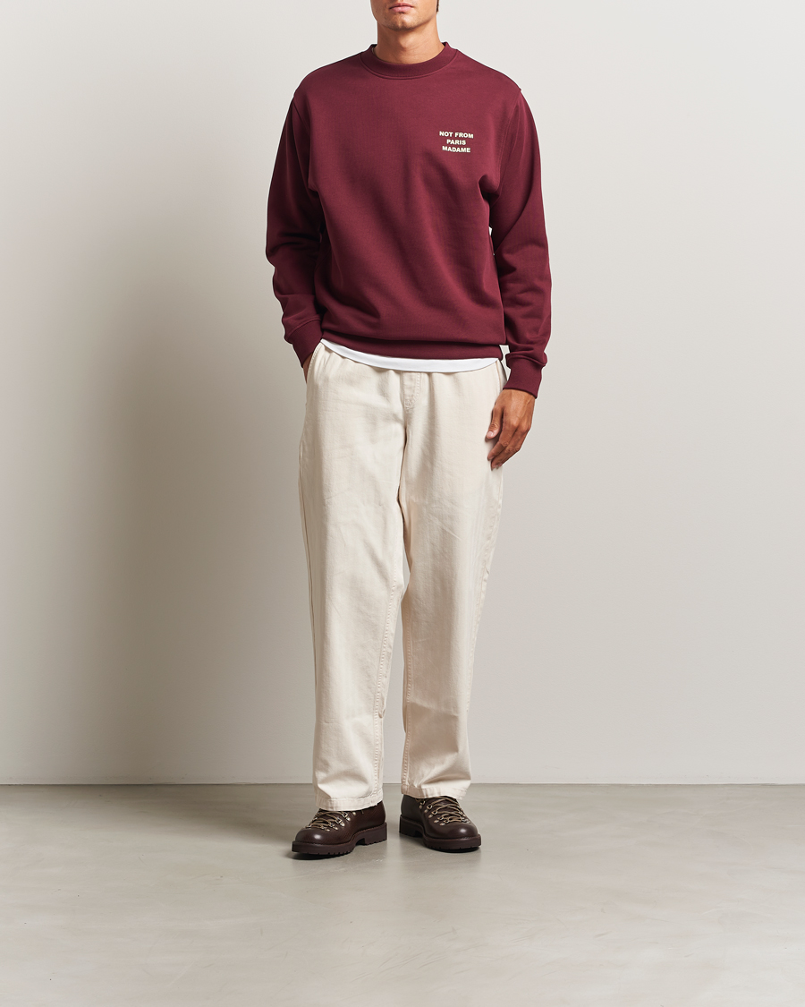 Uomini | Maglieria | Drôle de Monsieur | Slogan Sweatshirt Wine