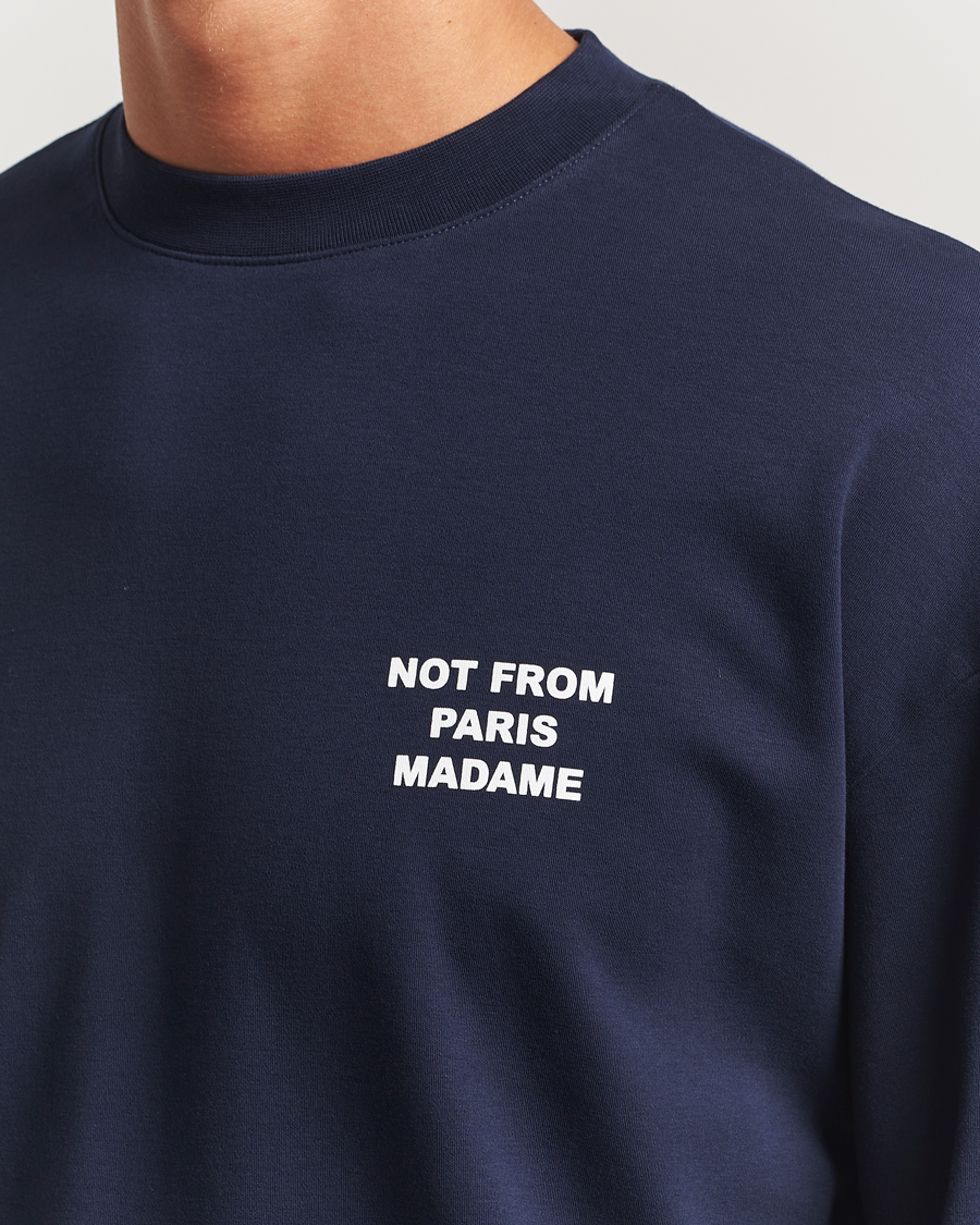 Uomini | T-shirt | Drôle de Monsieur | Slogan Long Sleeve T-Shirt Navy