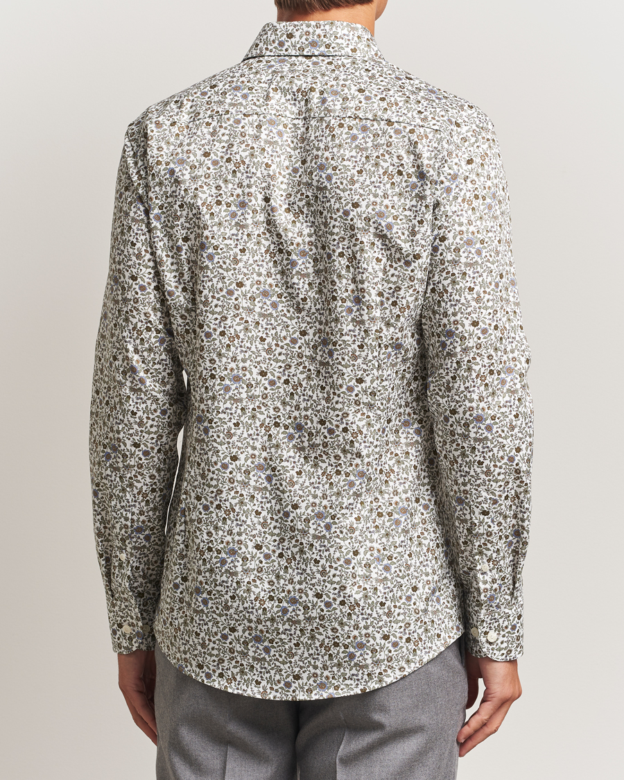 Uomini | Camicie | Eton | Slim Fit Signature Twill Floral Print Shirt White