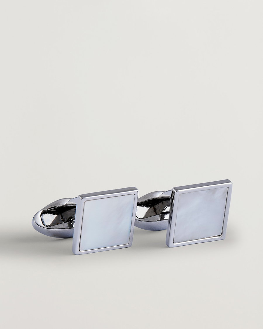 Uomini | Gemelli | Eton | Mother of Pearl Cufflink White